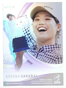 櫻井心那 EPOCH 2023JLPGA ROOKIES&WINNERS ホログラフィカトレーディングカード 日本女子プロゴルフ