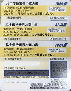 *ANA акционер пригласительный билет ×3 листов ( иметь временные ограничения действия. 2024 год 11 месяц 30 до дня )*