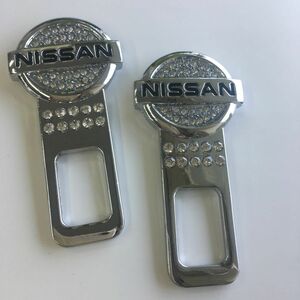 日産　シートベルト　バックル　2個　 NISSAN