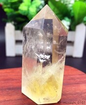 天然 水晶 シトリン 黄水晶 クラスター クオ－ツ クリスタル ポイント パワーストーン ヒーリング 45-60g_画像2