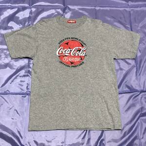 コカコーラ　Coca Cola　2002 FIFA WORLD CUP KOREA APAN　Tシャツ　グレー　非売品　未使用　★送料込み★　入手困難　超レア　サッカー