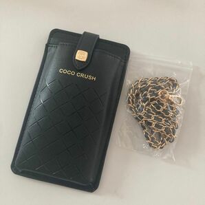 【新品未使用】CHANEL ココクラッシュチェーン 付きポーチ　ノベルティ スマホケース