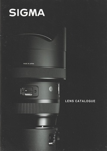  Sigma SIGMA lens. general catalogue /2017.11( unused beautiful goods )