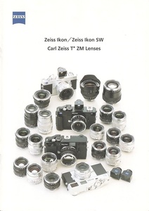 ツアイス ZEISS Ikon SW/Carl Zeiss T*ZMレンズ の カタログ(未使用美品)