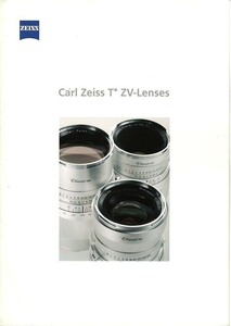 ZEISStsu ice T*ZV lens catalog /2008( unused beautiful goods )