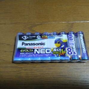 匿名配送　Panasonic 乾電池 EVOLTA NEO エボルタネオ 単3 × 8本　10年保存　送料無料