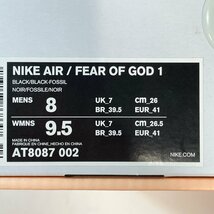 26cm NIKE AIR / FEAR OF GOD 1 AT8087-002 ナイキ エア / フィアー オブ ゴッド 1 ブラック メンズ スニーカー WN H106940_画像9