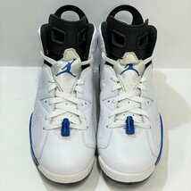 26cm AIR JORDAN 6 AJ6 RETRO 384664-107 エア ジョーダン 6 レトロ スポーツブルー メンズ スニーカー ZU H106927_画像2