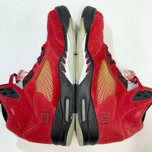 28cm AIR JORDAN 5 AJ5 RETRO DMP 136027-601 エア ジョーダン 5 レトロ DMP レイジングブル メンズ スニーカー AB H100234_画像3