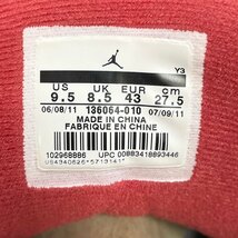 27.5cm AIR JORDAN 3 RETRO 136064-010 エア ジョーダン 3 レトロ ブラック セメント メンズ スニーカー CA H107970_画像9