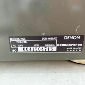 DENON デノン CDプレーヤー 音響機器 音響機材 DCD-1650AZ 【ジャンク品】の画像4