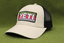 新品US物 YETI COOLERS イエティ クーラー netplusメッシュキャップ 帽子 ブラックｘアイボリー 黒色系 管理YETIB0328nskm_画像1