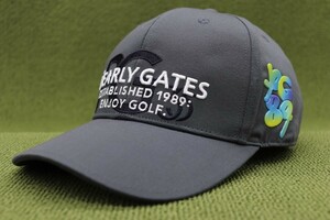 現品新品 35th記念 パーリーゲイツ PEARLY GATES キャップ 帽子 グレイ 灰色 管理No2Aa