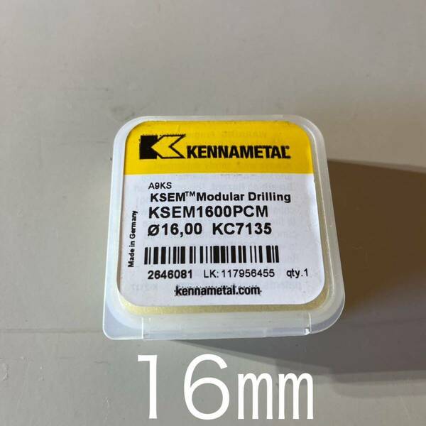 【送料無料】新品未使用品 ケナメタル モジュラードリル インサート KSEM-PC 16㎜