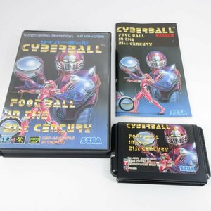 ★何点でも送料１８５円★　サイバーボール CYBER BALL　箱・説明書 E1 メガドライブ 即発送 MD