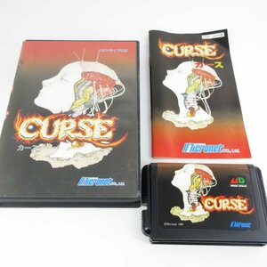 ★何点でも送料１８５円★　カース CURSE　箱・説明書 E1 メガドライブ 即発送 MD