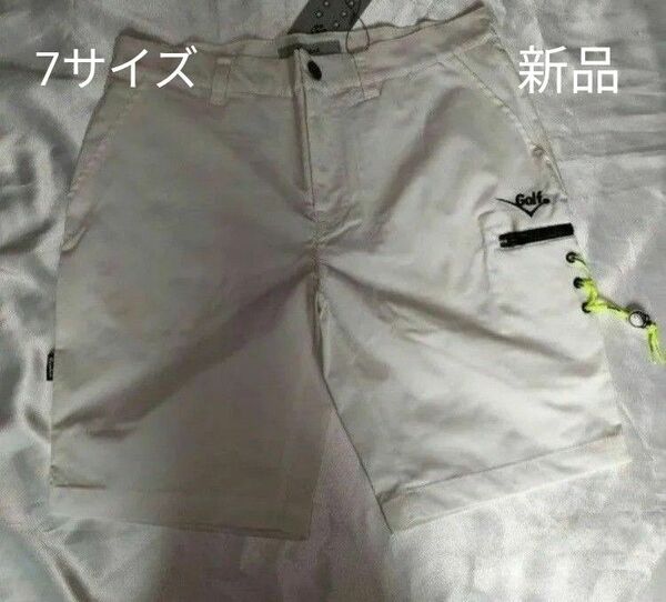 ラッセルノ ゴルフ ハーフパンツ 7サイズ ＸＸLサイズ メンズ ホワイト 白色 新品未使用 Russeluno golf