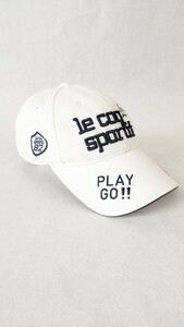 ゴルフ スポーツ ルコックスポルティフ ゴルフキャップ ゴルフ帽子 ウエア Pray フリーサイズ ホワイト c0545