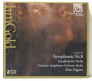 マーラー　交響曲第8番「千人の交響曲」　ケント・ナガノ指揮　ベルリン・ドイツ交響楽団　2004年録音　2CD 紙のデジパック仕様　