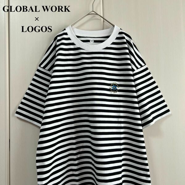 GLOBAL WORK グローバルワーク LOGOS ロゴス Tシャツ