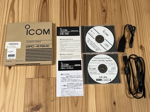 iCOM アイコム レシーバー用クローニングソフトウェアiCOM CS-R6 + OPC-478UC クローニングケーブル (USBタイプ)