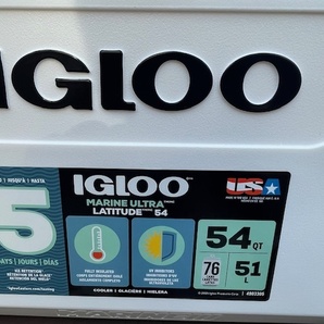 IGLOO USA産クーラーボックス新品未使用！ド定番のマリーンウルトラ 54を100円スタートにて！釣りの定番クーラーBOX！の画像2