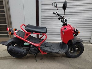 ホンダ ズーマー ZOOMER 実動 AF58 キャブ キー２本付 大阪府寝屋川市から 乗って帰ることも可 赤 書付 HONDA 通勤 通学