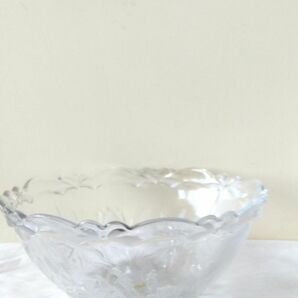 SOGA 日本製　フルーツボウル　サラダボウル　大皿　透かし磨りガラス