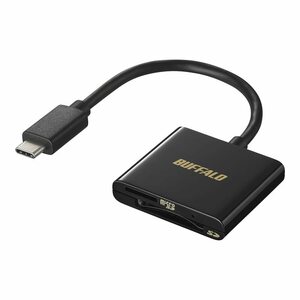 バッファロー USB3.2 Type-C 接続 カードリーダー 【 SDXC/SDHC/SD/MMC/RS-MMC/microSDXC/microS