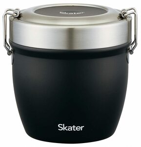 スケーター(Skater) 抗菌 保温 丼ぶりステンレス弁当箱 800ml ブラック STLBD8AG-A