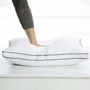 枕 まくら 首が痛くならない安眠枕 高反発枕 綿100%ホテル仕様 立体構造43×63cm 横向き対応 肩こり解消 丸洗い可能 通気性よい 長さ63