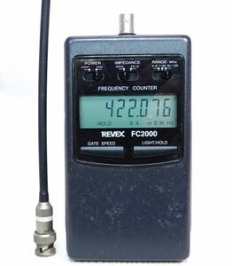 REVEX　FC2000　1MHz～1300MHz　周波数カウンター　無線機整備に最適