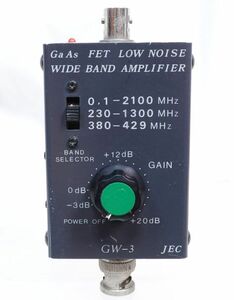 JEC　GW-3　高感度受信プリアンプ　ハンディ機用