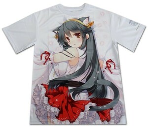 しぐにゃん コミケ88 C88 艦これ 榛名にゃんに抱かれTシャツ フリーサイズ 未使用品 艦隊これくしょん フルグラフィックTシャツ