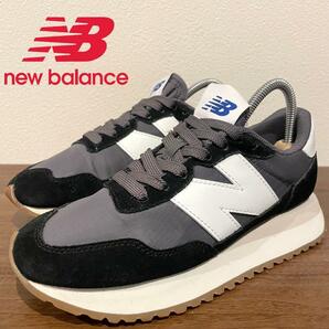 NEW BALANCE ニューバランス MS237GA ブラック ホワイト レディースローカットスニーカー 22.5cm 美品の画像1