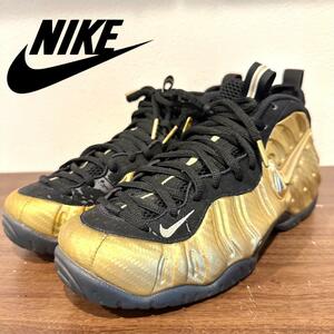 NIKE AIR FOAMPOSITE PRO GOLDナイキ フォームポジット プロ ゴールド 824041-701 メンズ ミドルカットスニーカー 27cm 