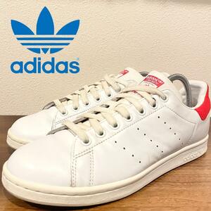 adidas STAN SMITH アディダス スタンスミス ホワイトレッド レディースローカットスニーカー BZ0482 カジュアル 25cm 