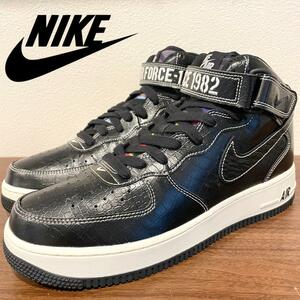 NIKE AIR FORCE 1 MID 07 LV8 ナイキ エア フォース ワン ミッド ブラック DV1029-010 メンズ ハイカットスニーカー 27cm 美品