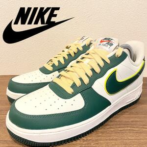 NIKE AIR FORCE 1 07 LV8 SAIL NOBLE GREEN ナイキ エア フォース ワン メンズ ホワイトグリーン FD0341-133 美品 26cm 