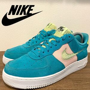 NIKE AIR FORCE 1 07 LV8 ナイキ エア フォース ワン ブルー メンズ CK4383-300 ローカットスニーカー 26.5cm