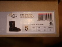 【送料無料】 試着のみ美品　UGG FLORENCE BLACK 22,0cm ムートンブーツ ショートブーツ_画像8