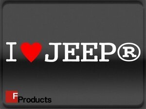 Fproducts アイラブステッカー■JEEP®/アイラブ ジープ