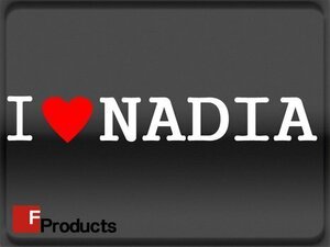 Fproducts アイラブステッカー■NADIA/アイラブ ナディア