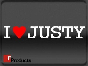 Fproducts アイラブステッカー■JUSTY/アイラブ ジャスティ