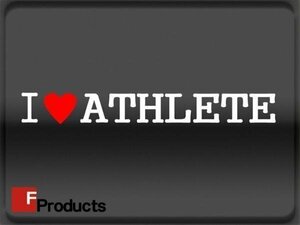 Fproducts アイラブステッカー■ATHLETE/アイラブ アスリート