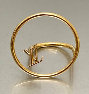  Louis Vuitton bar gLV Eclipse Logo ring M00769 ring ring Gold color 