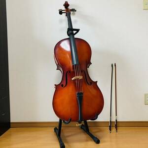 [ прямой ограничение получения ] виолончель 4/4 подставка мягкий чехол смычок 2 шт приложен комплект 