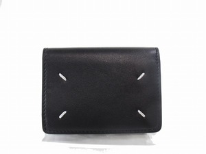 1 jpy superior article Maison Margiela 11 mezzo n Margiela * Mini purse card size covered purse * black leather 601