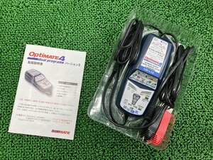 テックメイト製 バッテリーチャージャー 社外 中古 バイク 部品 充電器 オプティメイト4 12V 1A 極上品 ハイクオリティー