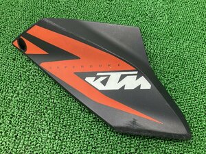 1290スーパーデュークR タンクカバー 右 ガンM/橙 61308051000 KTM 純正 中古 サイドカバー シートカウル 修復素材やペイント素材に